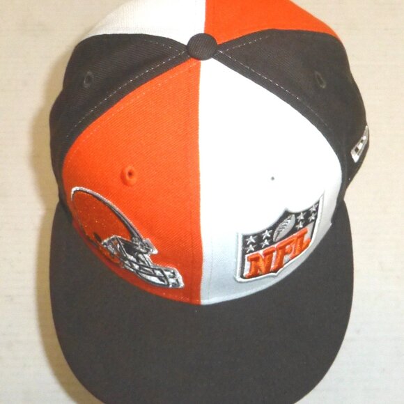 New Era 59Fifty Cleveland Browns NFL Sideline Pinwheel Fitted Hat Size: 7 3/8 - Picture 3 of 8